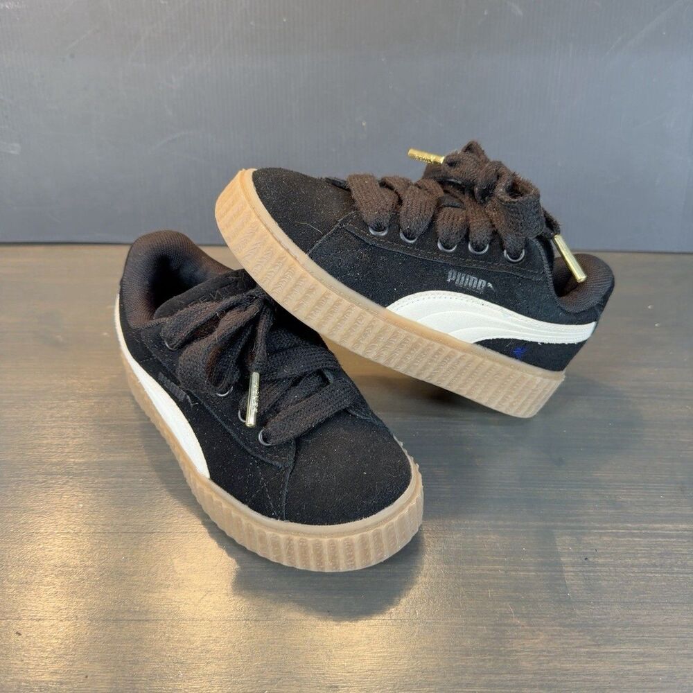 Puma Fenty x Creeper Phatty 'Black Warm White' 396830-01 Youth 13c